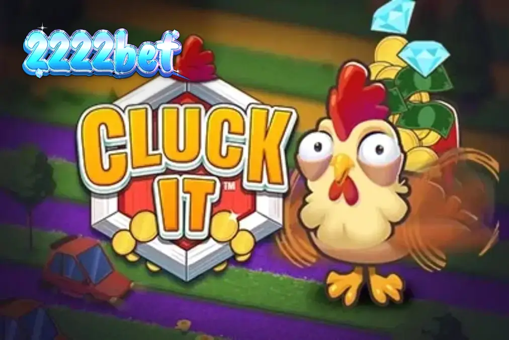 O protagonista do jogo Cluck It em um cenário de fazenda vibrante